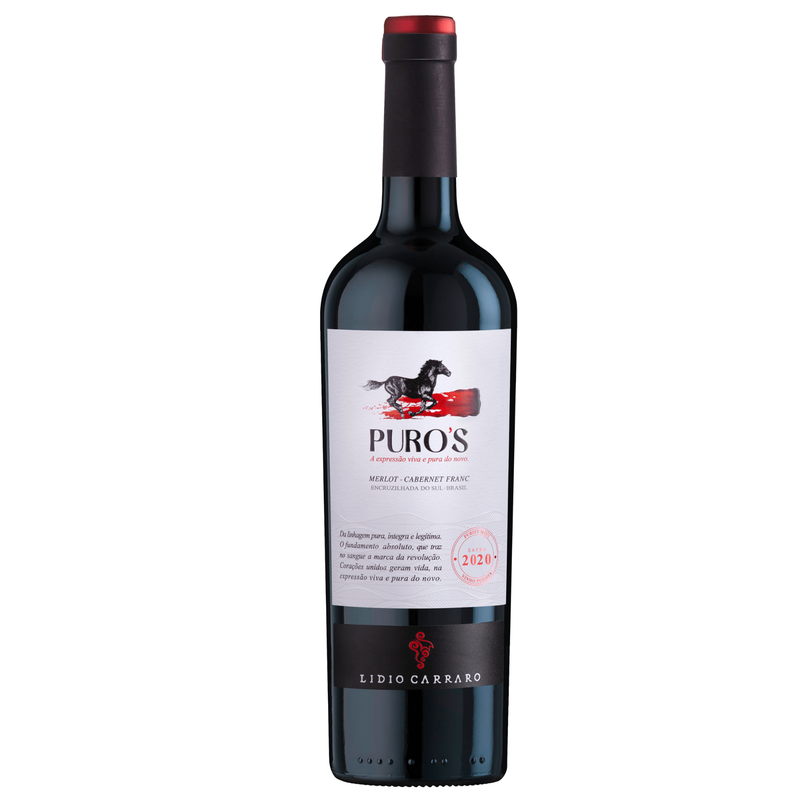 Vinho Tinto Lidio Carraro Puros Merlot/Cabernet Franc 2020